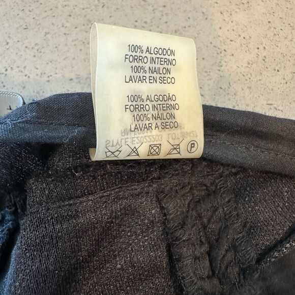 Elie Tahari Women's Black Floral Embroidered Lace Overlay Melissa Pants Size 4 - Picture 7 of 14